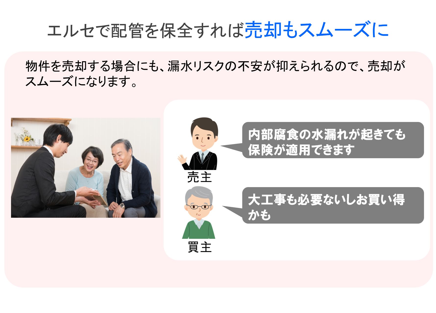 エルセで配管を保全すれば売却もスムーズに