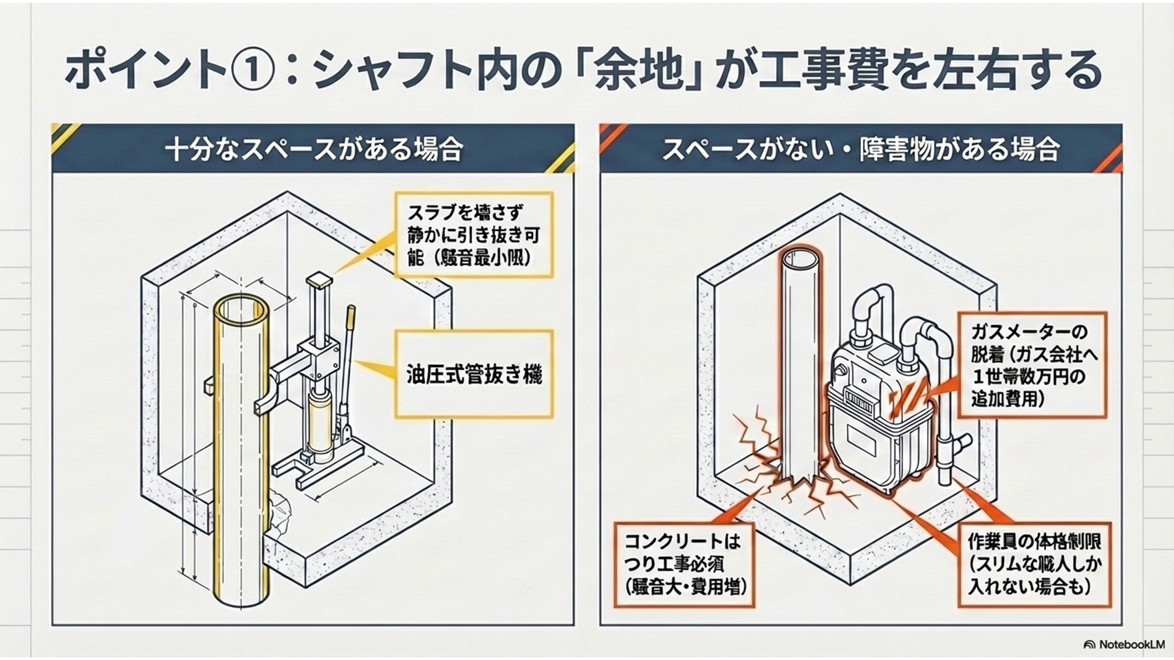 給水管の立管更新 その見積もり、工法で損していませんか？ - 配管保全